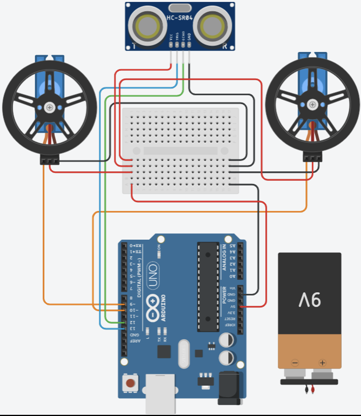 Obstacle-avoiding robot